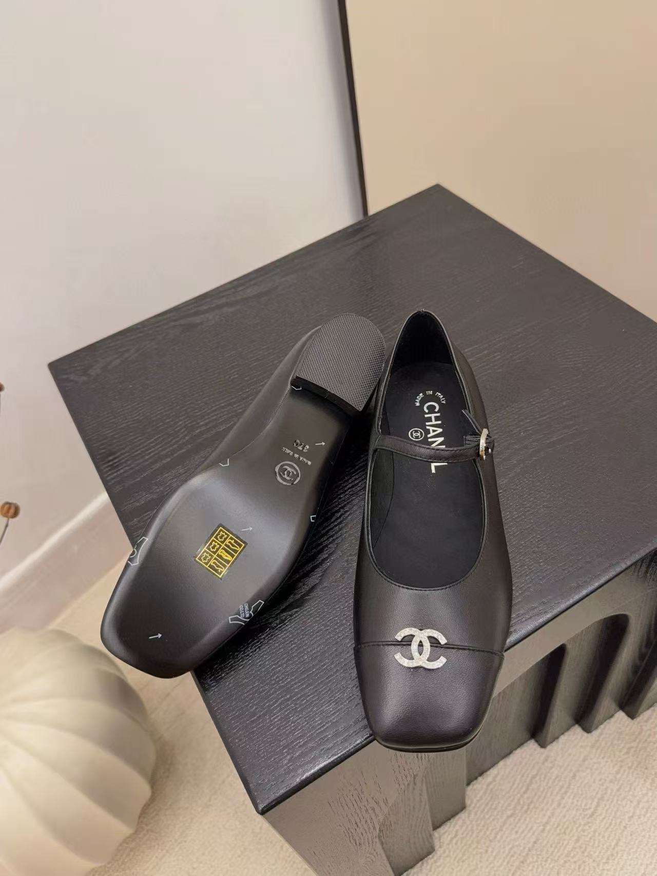 CHANE1 高品質シープスキンフラットシューズ【50％割引+送料無料】