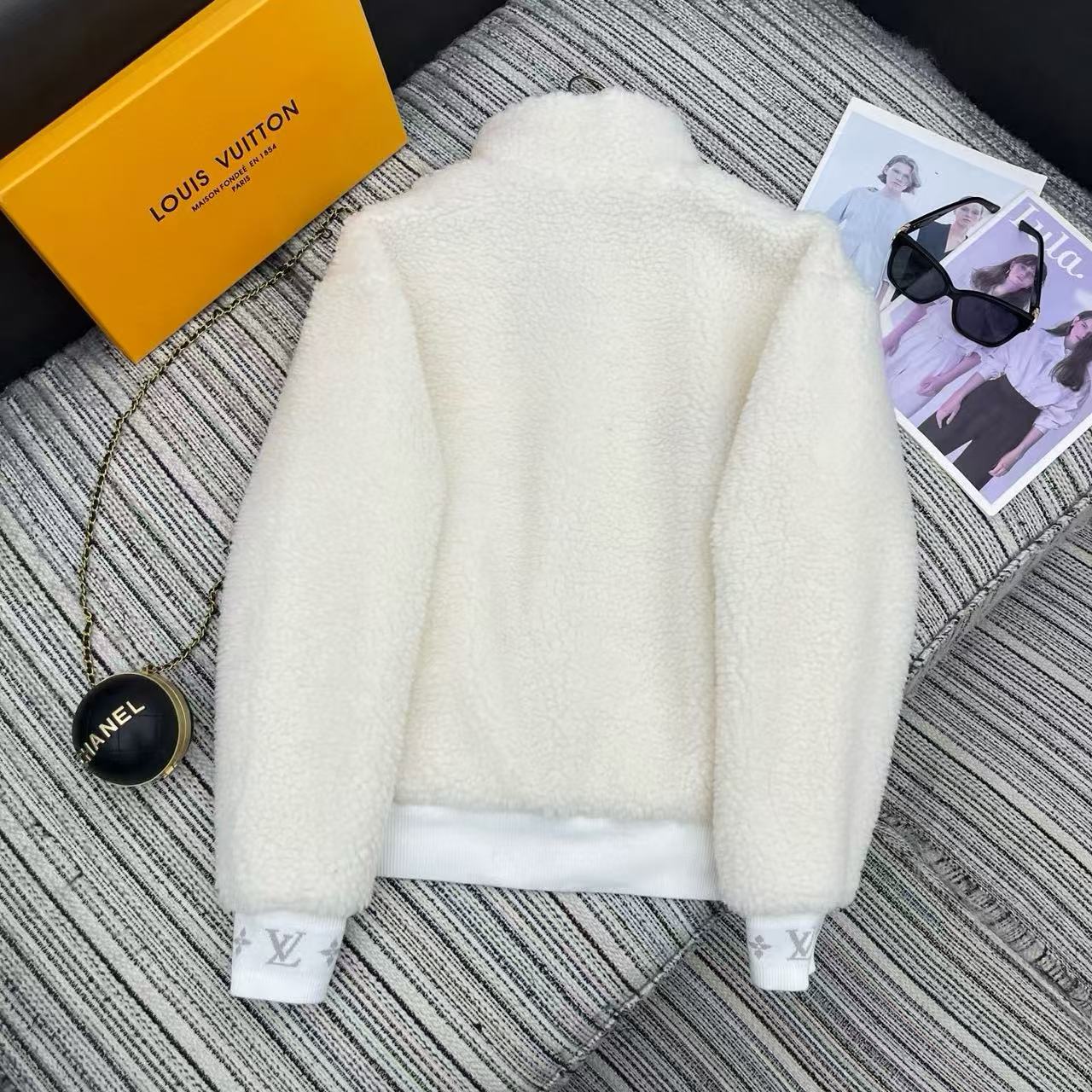 LVスタンドカラーフリースジップアップジャケット【50％割引+送料無料】