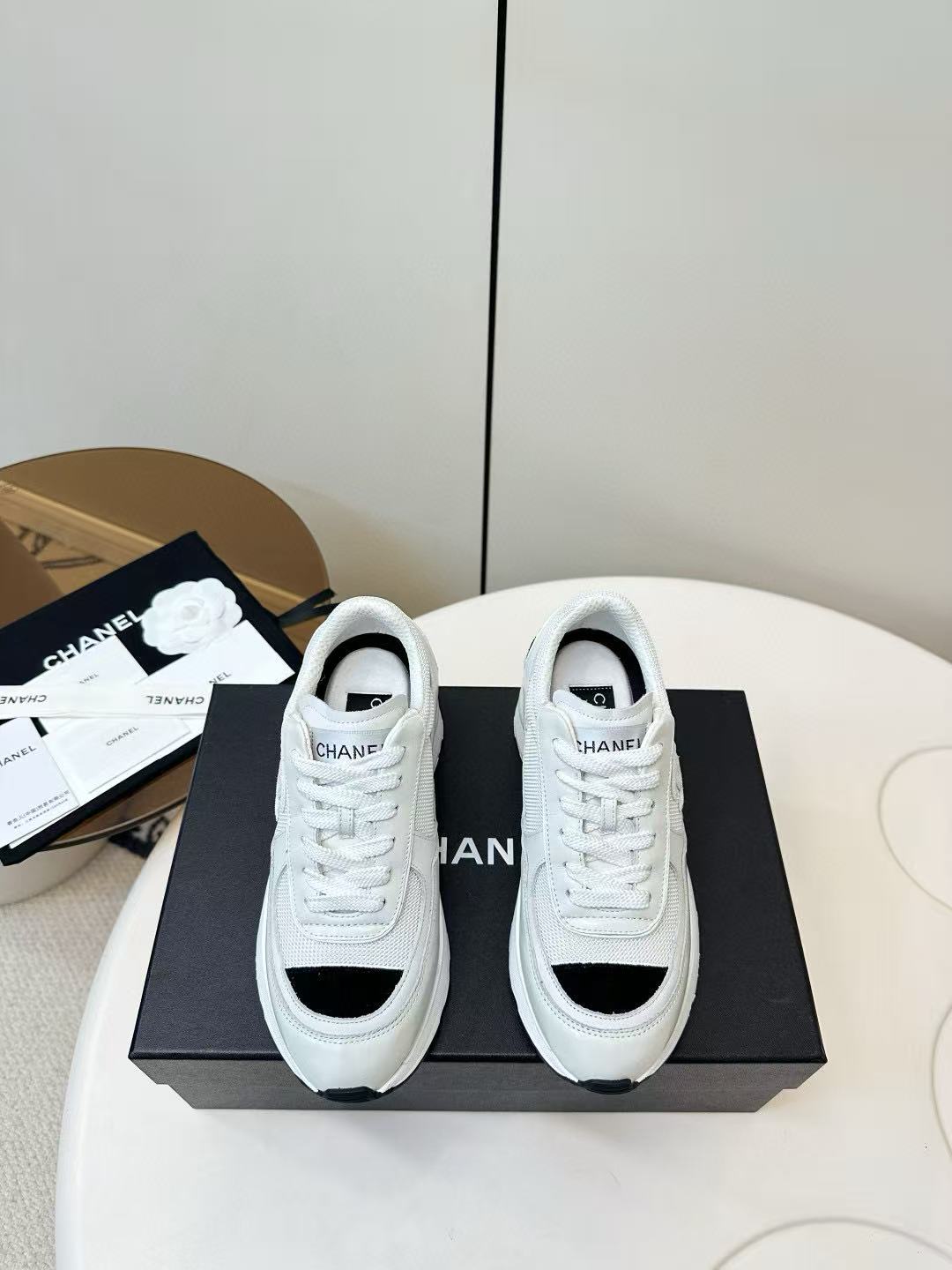 CHANE1 高品質ダブルCハイヒールスポーツシューズ【50％割引+送料無料】