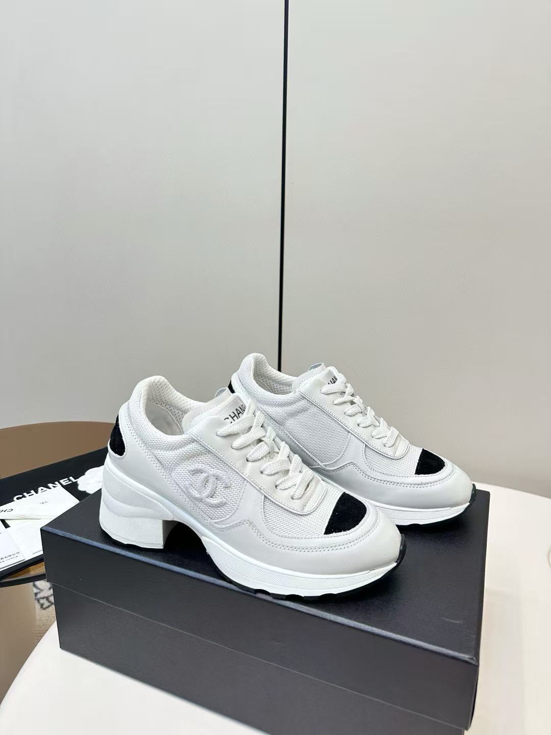 CHANE1 高品質ダブルCハイヒールスポーツシューズ【50％割引+送料無料】