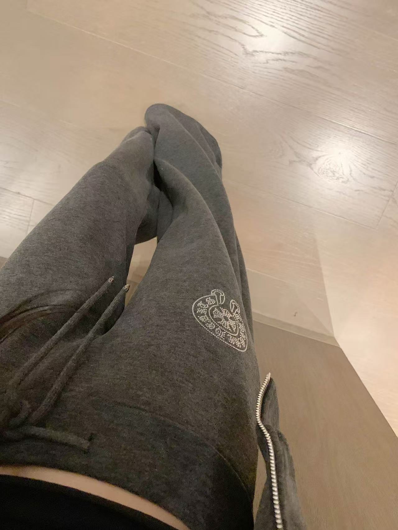 Chr0me Hearts カシミア スタンドカラー ラインストーン セット【50％割引+送料無料】