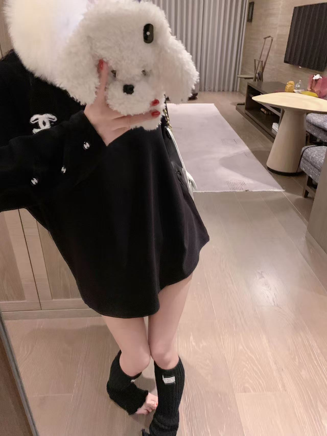 CHANE1 裏起毛ダブルCロングスリーブTシャツ【50％割引+送料無料】