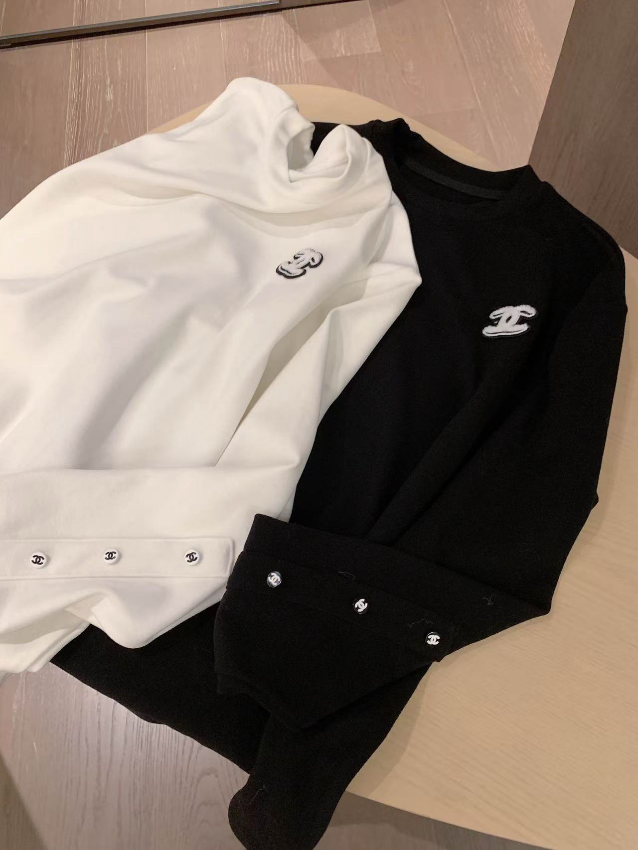 CHANE1 裏起毛ダブルCロングスリーブTシャツ【50％割引+送料無料】