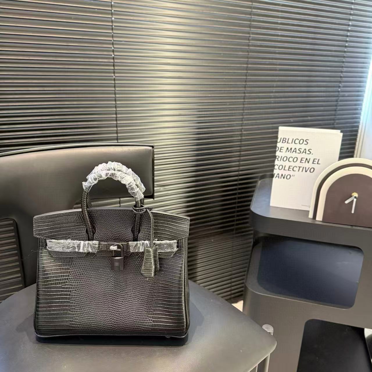 HERME5 高品質クロコダイル型押しハンドバッグ【50%割引+送料無料】