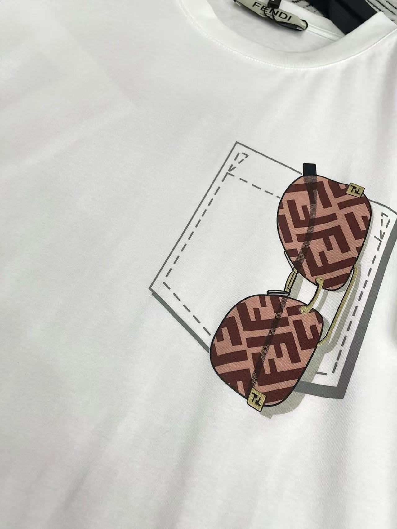 FEND1 ポケット ダブルF レターTシャツ【50％割引+送料無料】