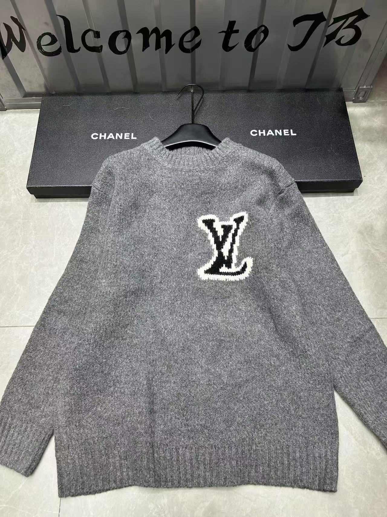 LVウールロゴルーズセーター【50％割引+送料無料】
