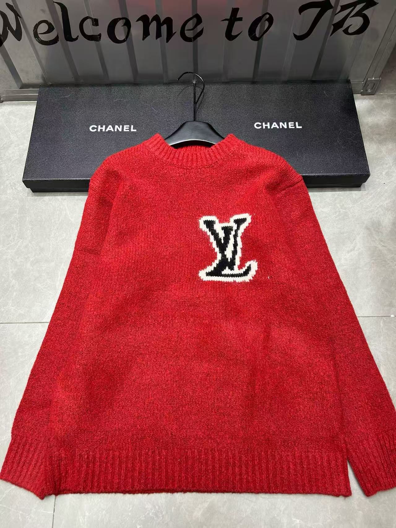 LVウールロゴルーズセーター【50％割引+送料無料】