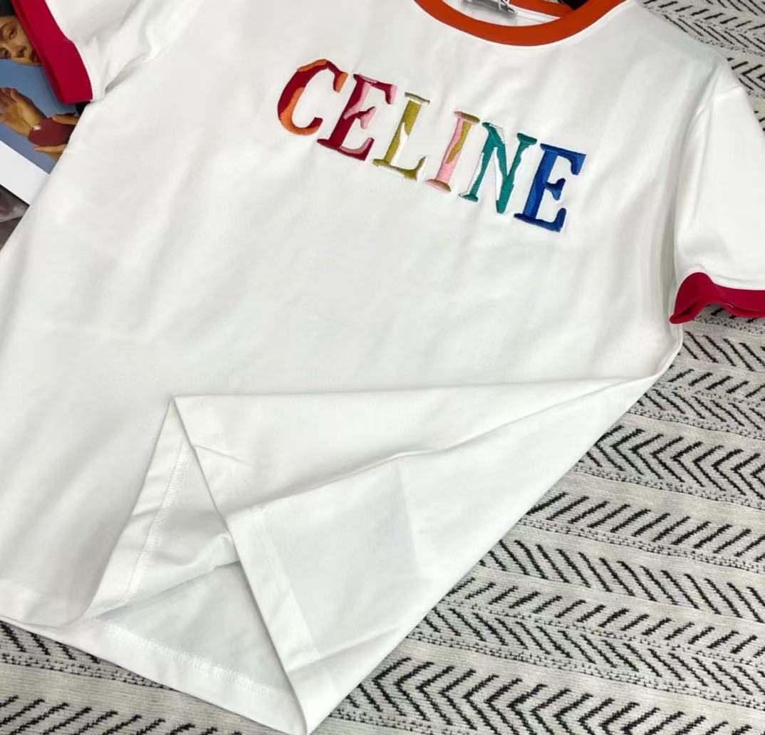 CEL1NE カラーブロック レター Tシャツ【50％割引+送料無料】