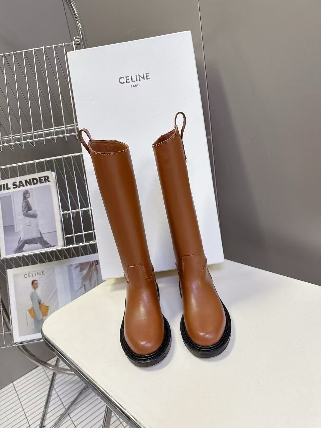 CEL1NE 高品質レザーライディングブーツ【50％割引+送料無料】