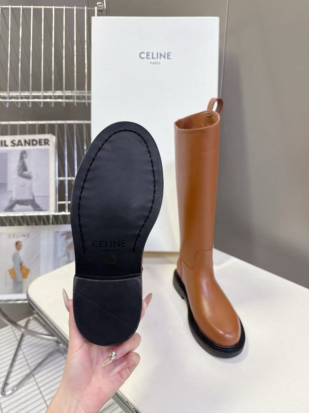 CEL1NE 高品質レザーライディングブーツ【50％割引+送料無料】