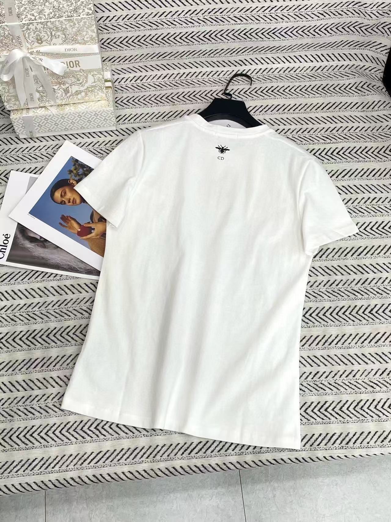 DIOR バタフライプリント Tシャツ【50％割引+送料無料】【50％割引+送料無料】