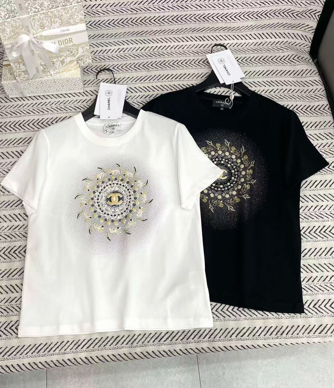 CHANE1 プリントダブルC Tシャツ【50％割引+送料無料】