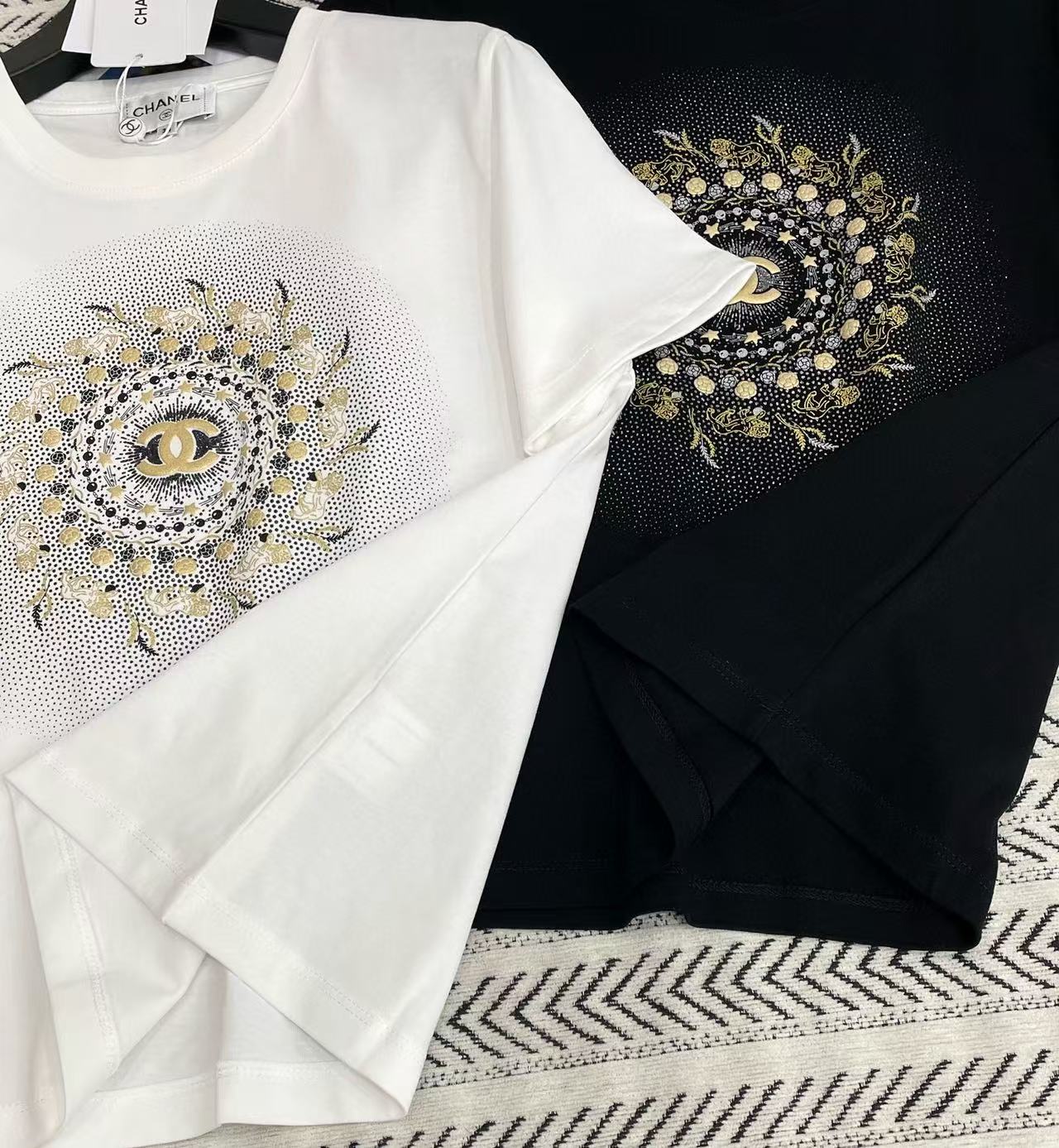 CHANE1 プリントダブルC Tシャツ【50%割引+送料無料】