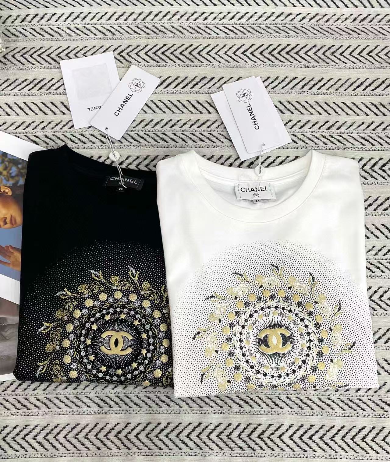 CHANE1 プリントダブルC Tシャツ【50%割引+送料無料】