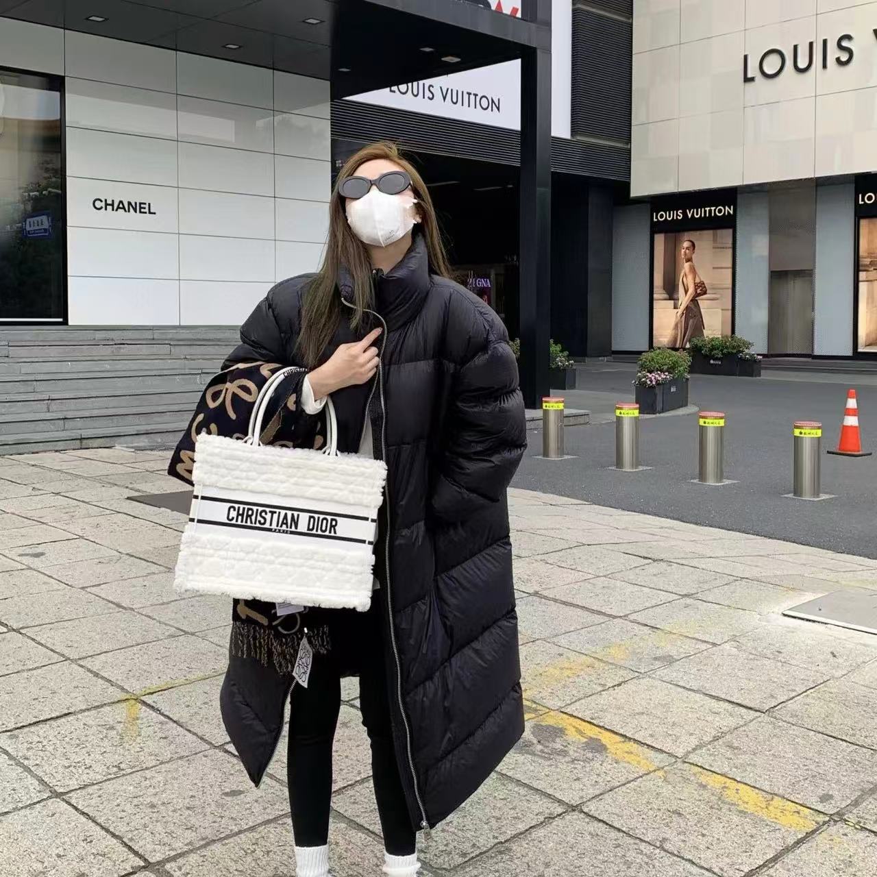 DI0Rウールレタートートバッグ【50％割引+送料無料】