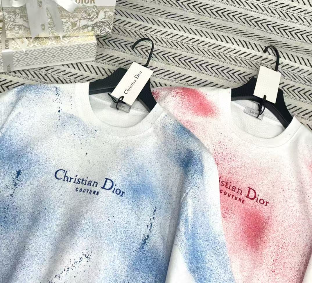 DIOR グラデーション タイダイ レター Tシャツ【50％割引+送料無料】