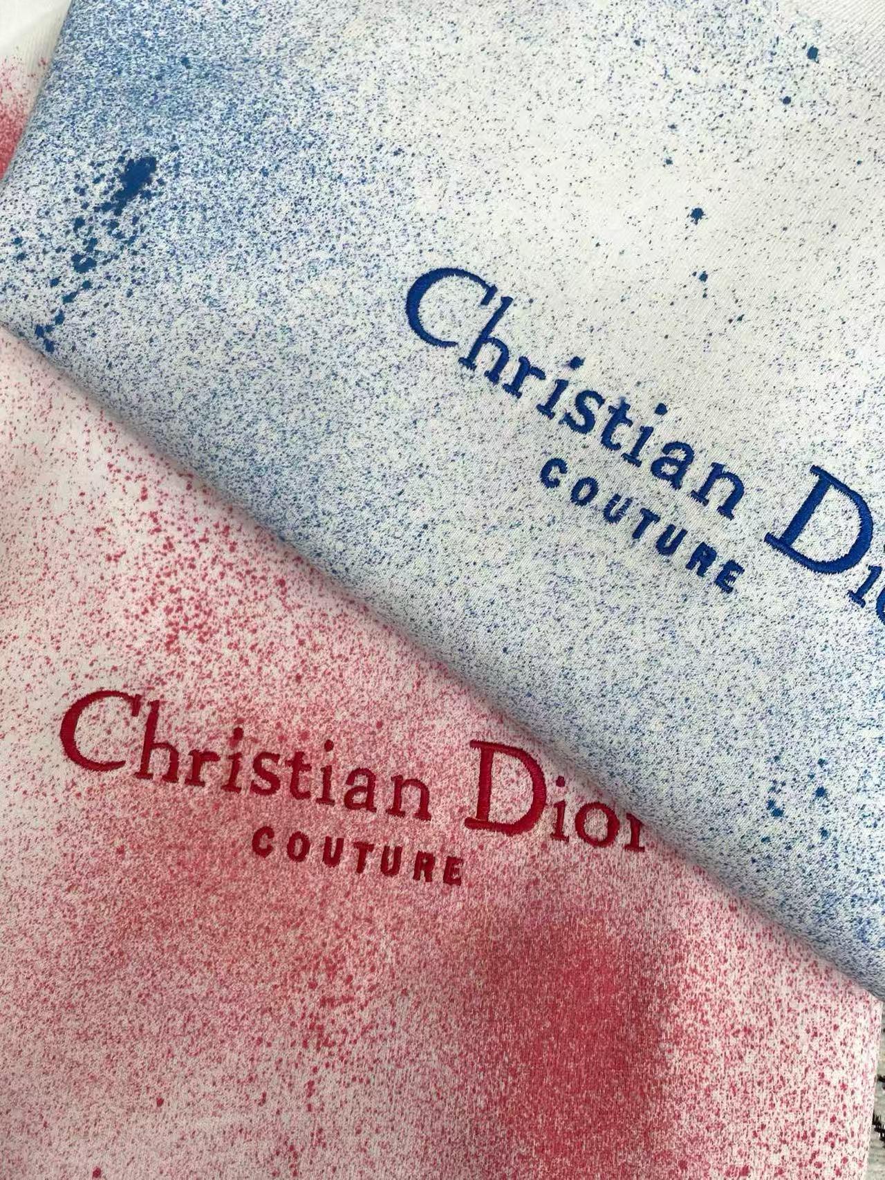 DIOR グラデーション タイダイ レター Tシャツ【50％割引+送料無料】