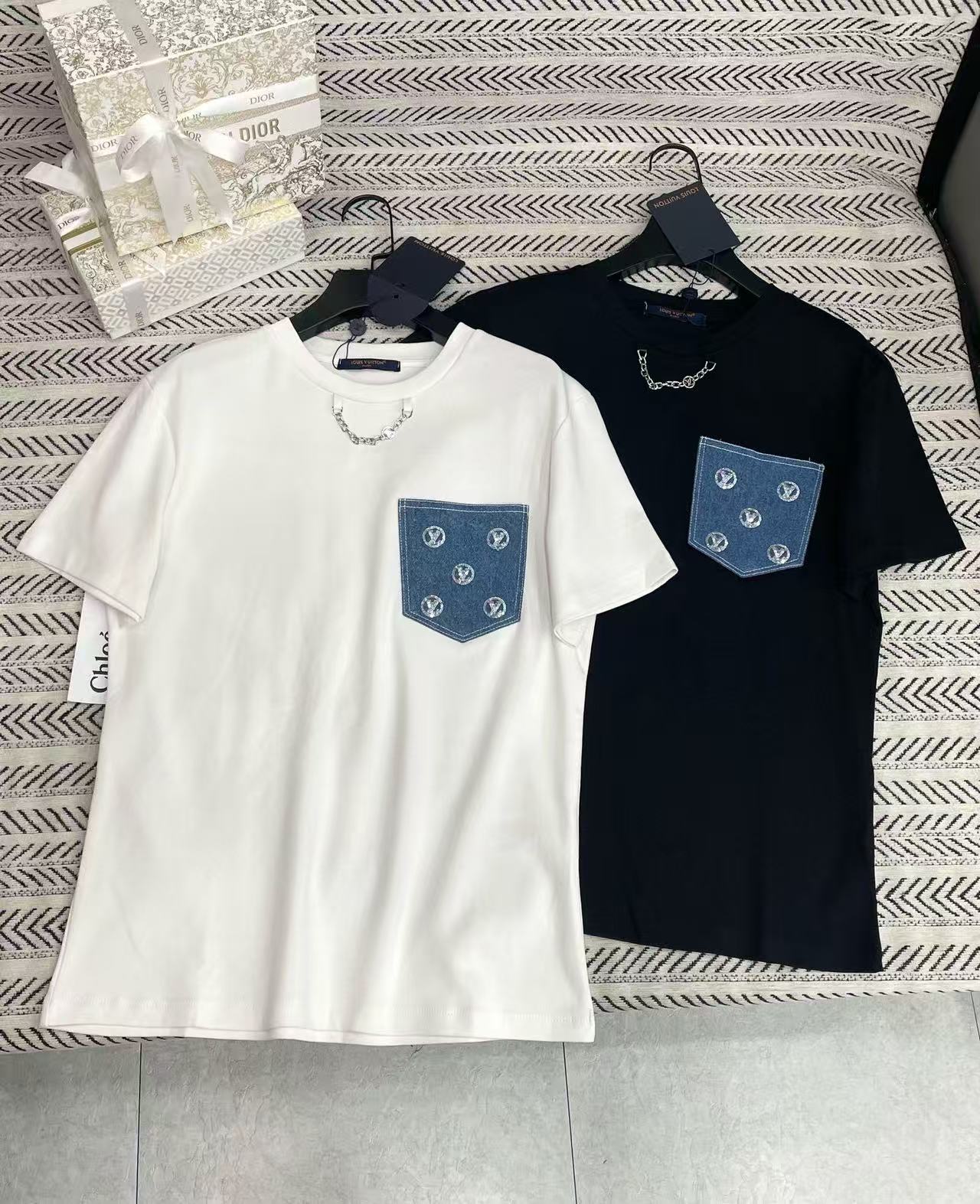 LVチェーンポケットTシャツ【50％割引+送料無料】