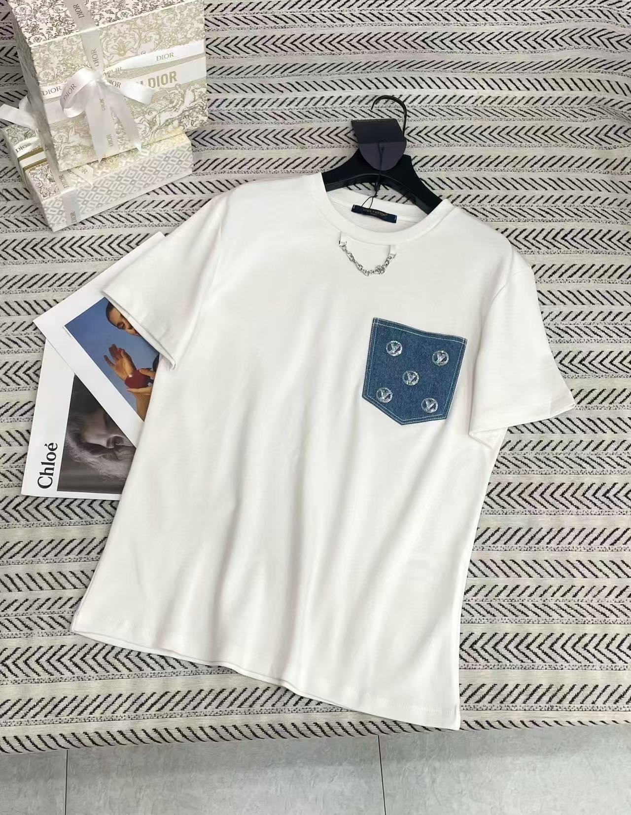 LVチェーンポケットTシャツ【50％割引+送料無料】