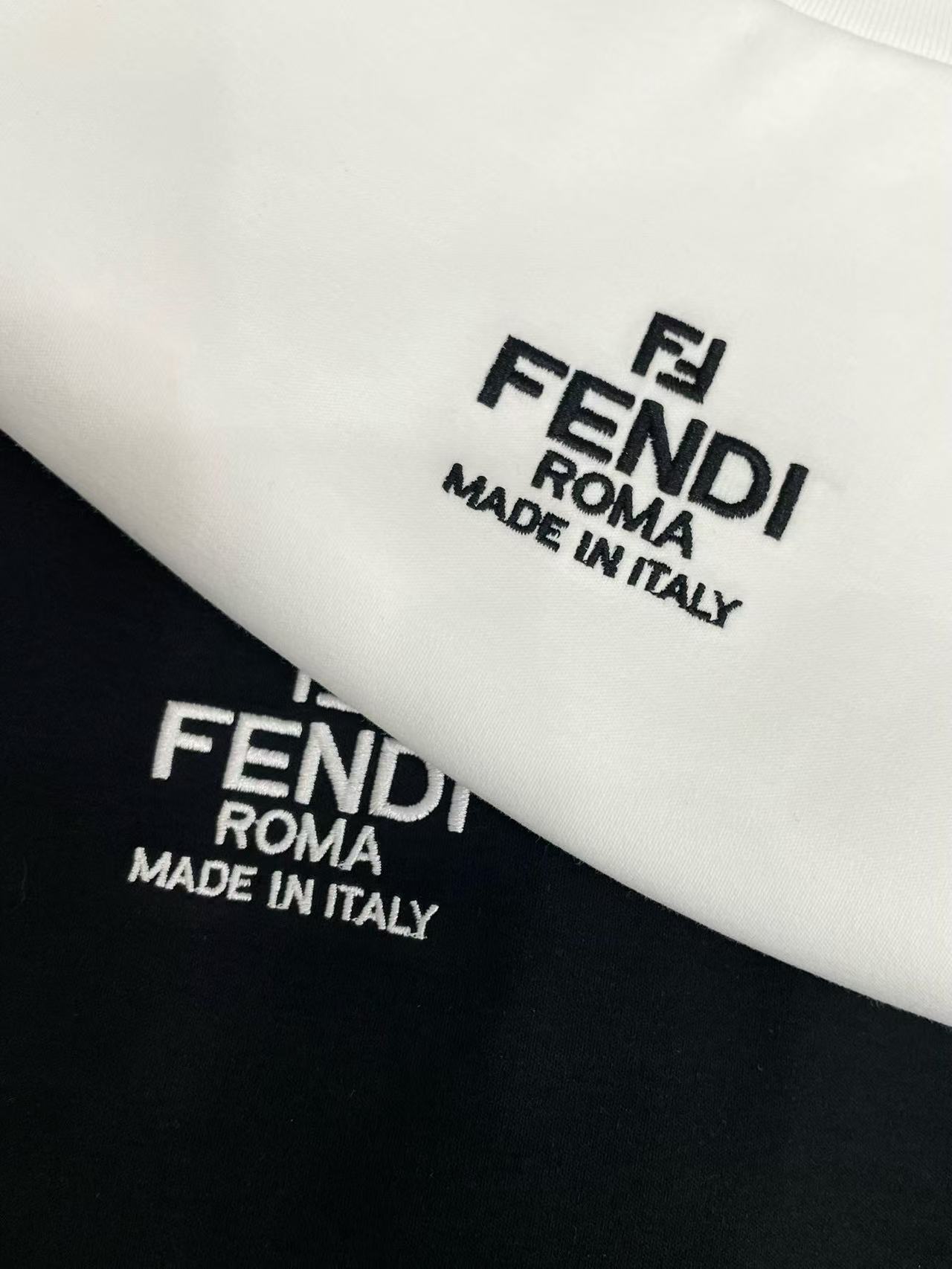 FEND1 刺繍レターTシャツ【50％割引+送料無料】