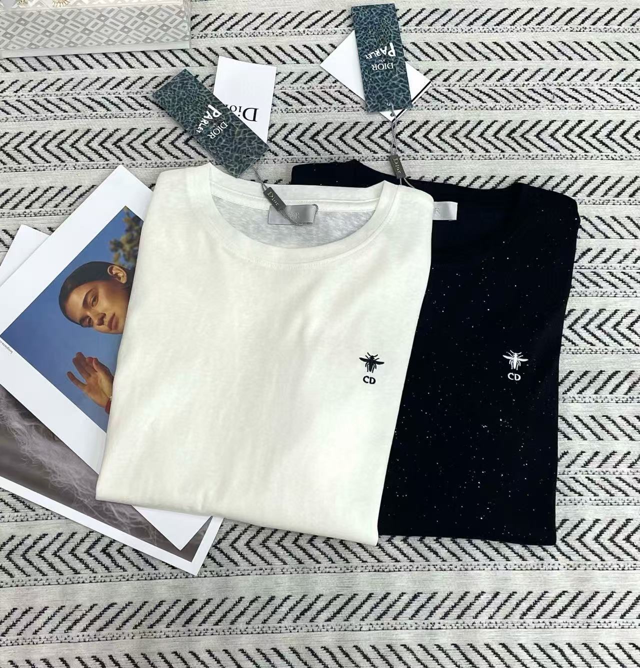 DIOR CD ビー ロングスリーブ Tシャツ【50％割引+送料無料】