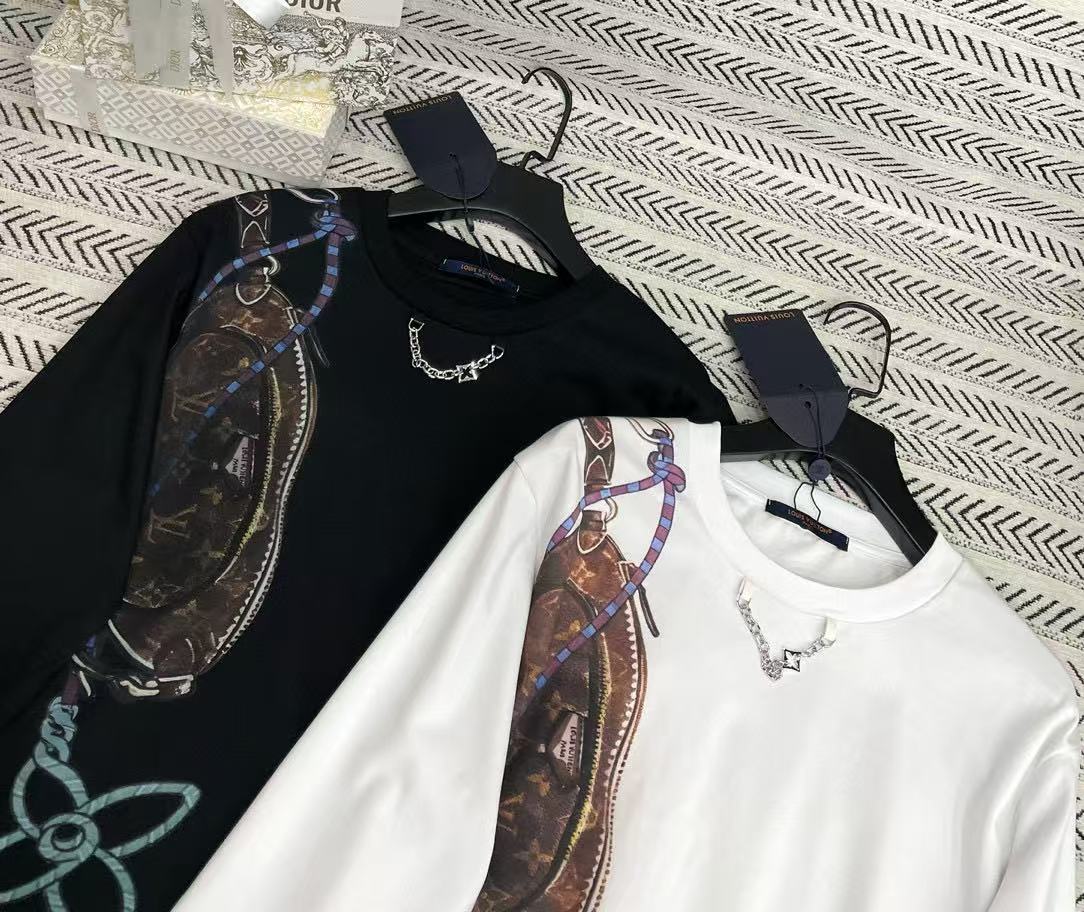 LV クローバーチェーン ロングスリーブ Tシャツ【50％割引+送料無料】