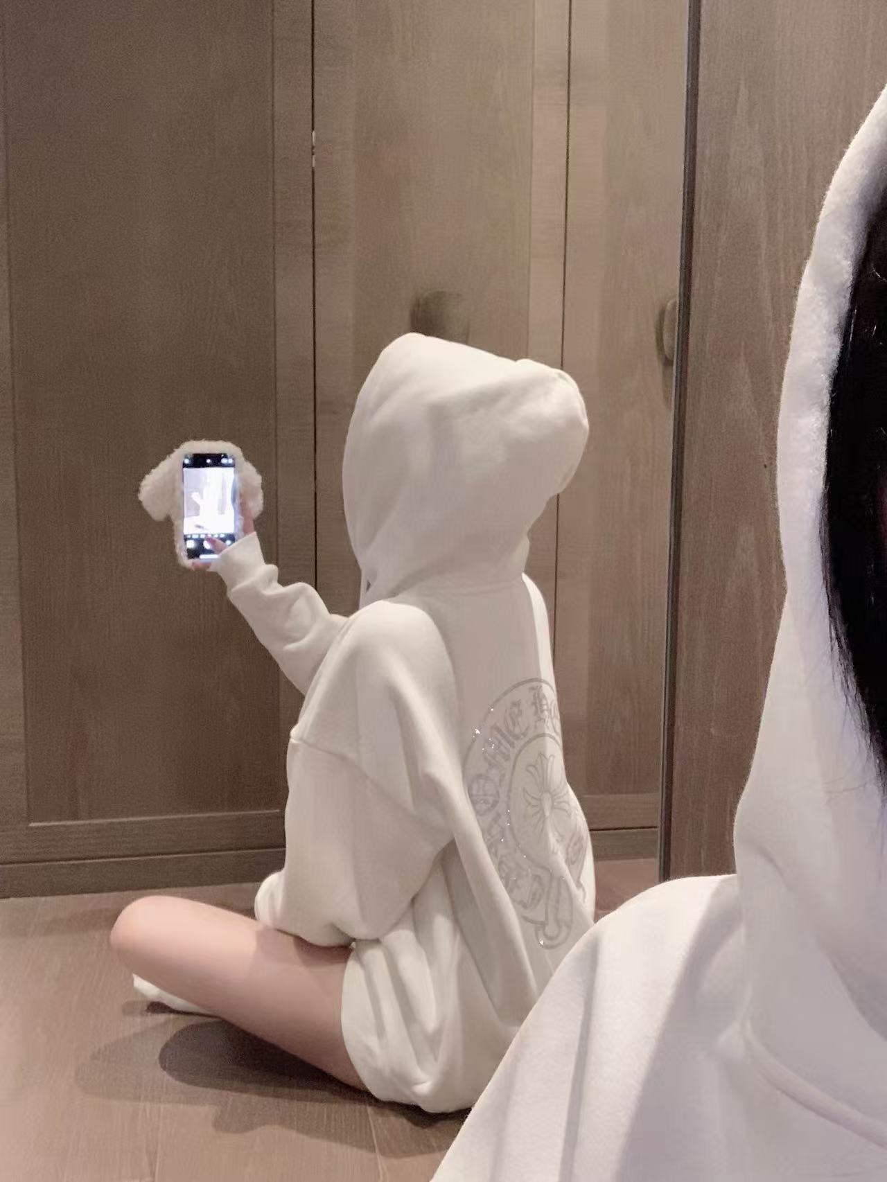 Chr0me Hearts ラウンドフリース フード付きスウェットシャツ + ソックス【50％割引+送料無料】