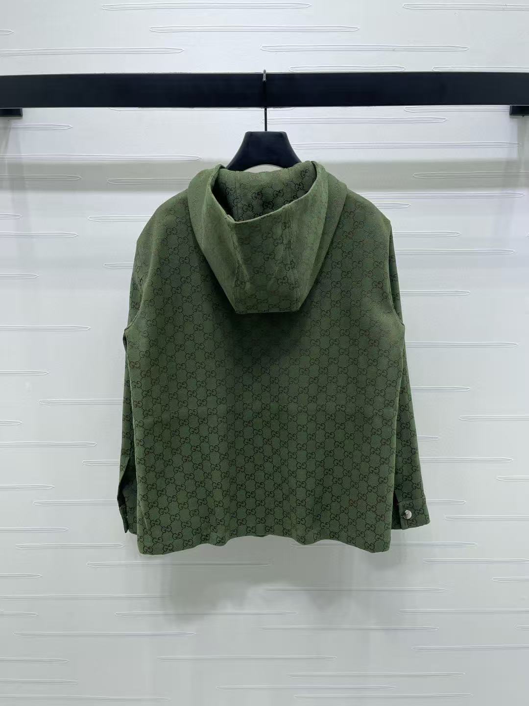 GUCC1 フード付きジャカード ジップアップ ジャケット【50％割引+送料無料】