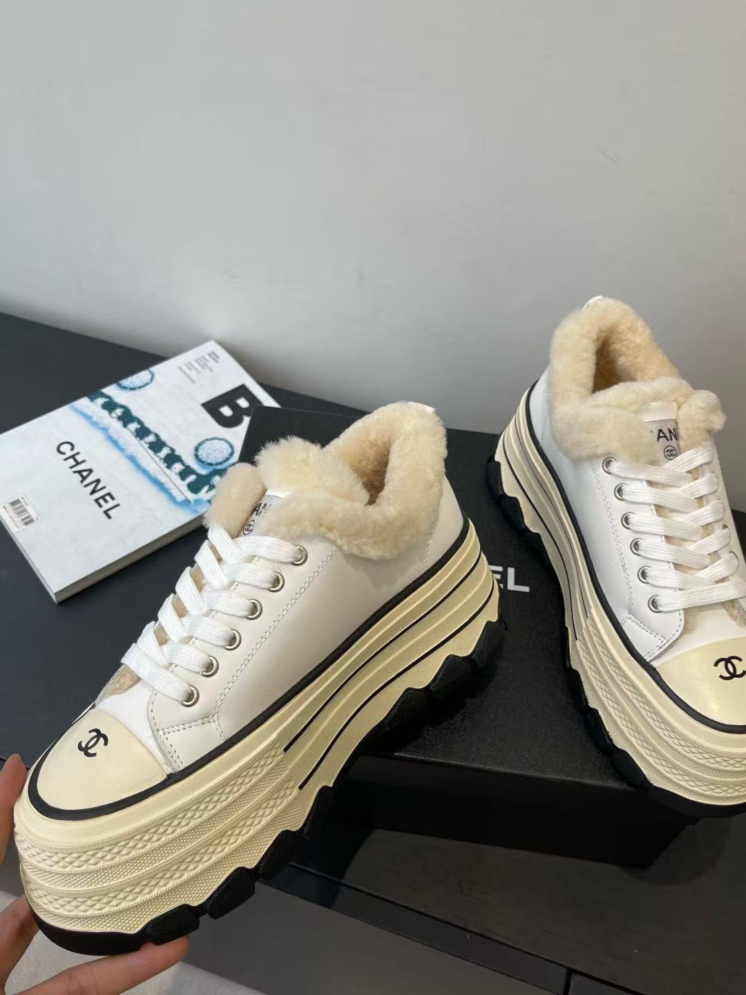 CHANE1 高品質フリース裏地厚底カジュアルシューズ【50％割引+送料無料】