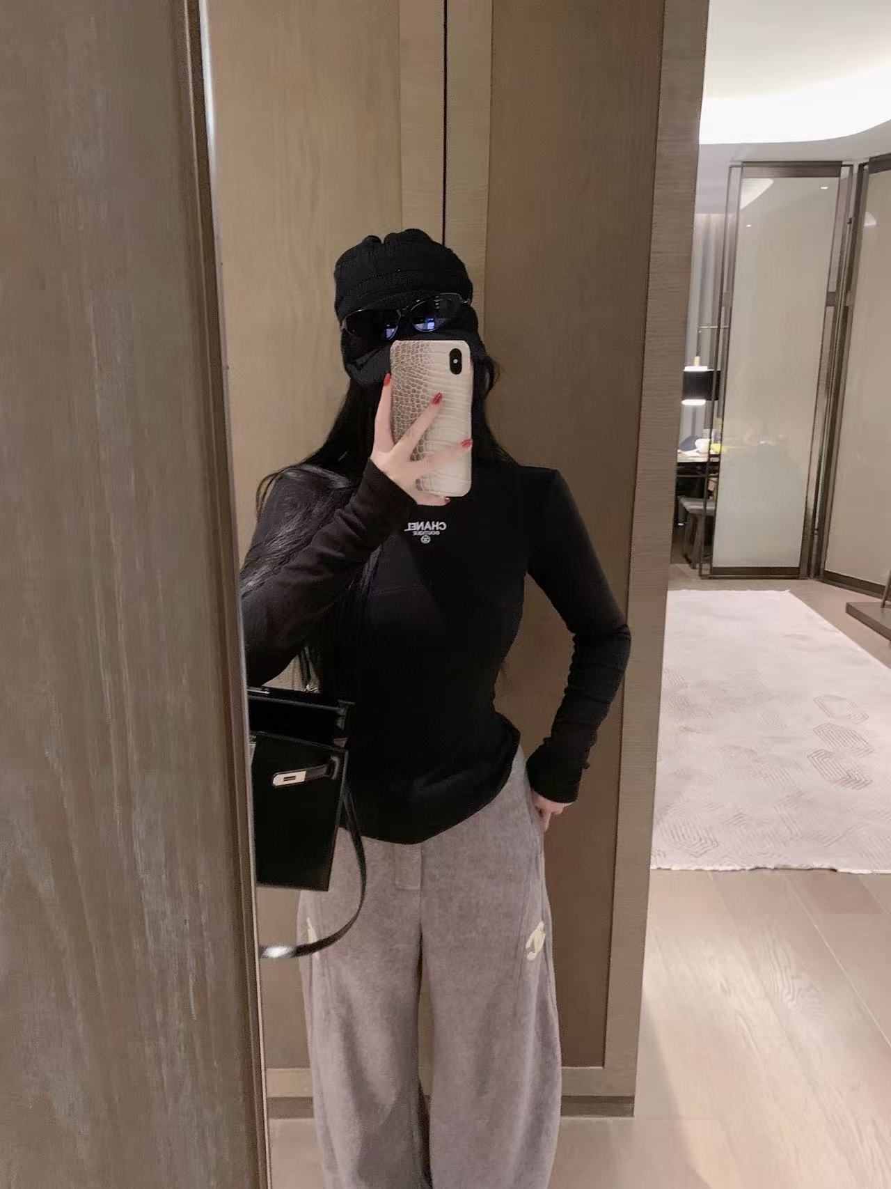 CHANE1 シンプルレター ロングスリーブTシャツ【50％割引+送料無料】