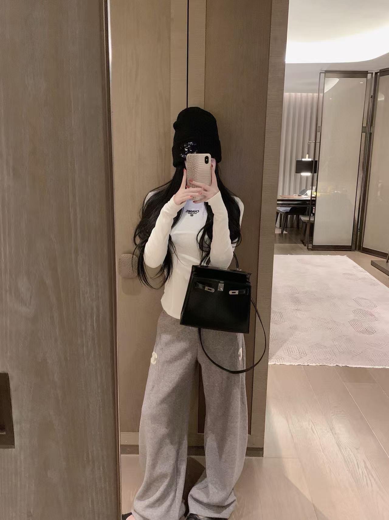 CHANE1 シンプルレター ロングスリーブTシャツ【50%割引+送料無料】