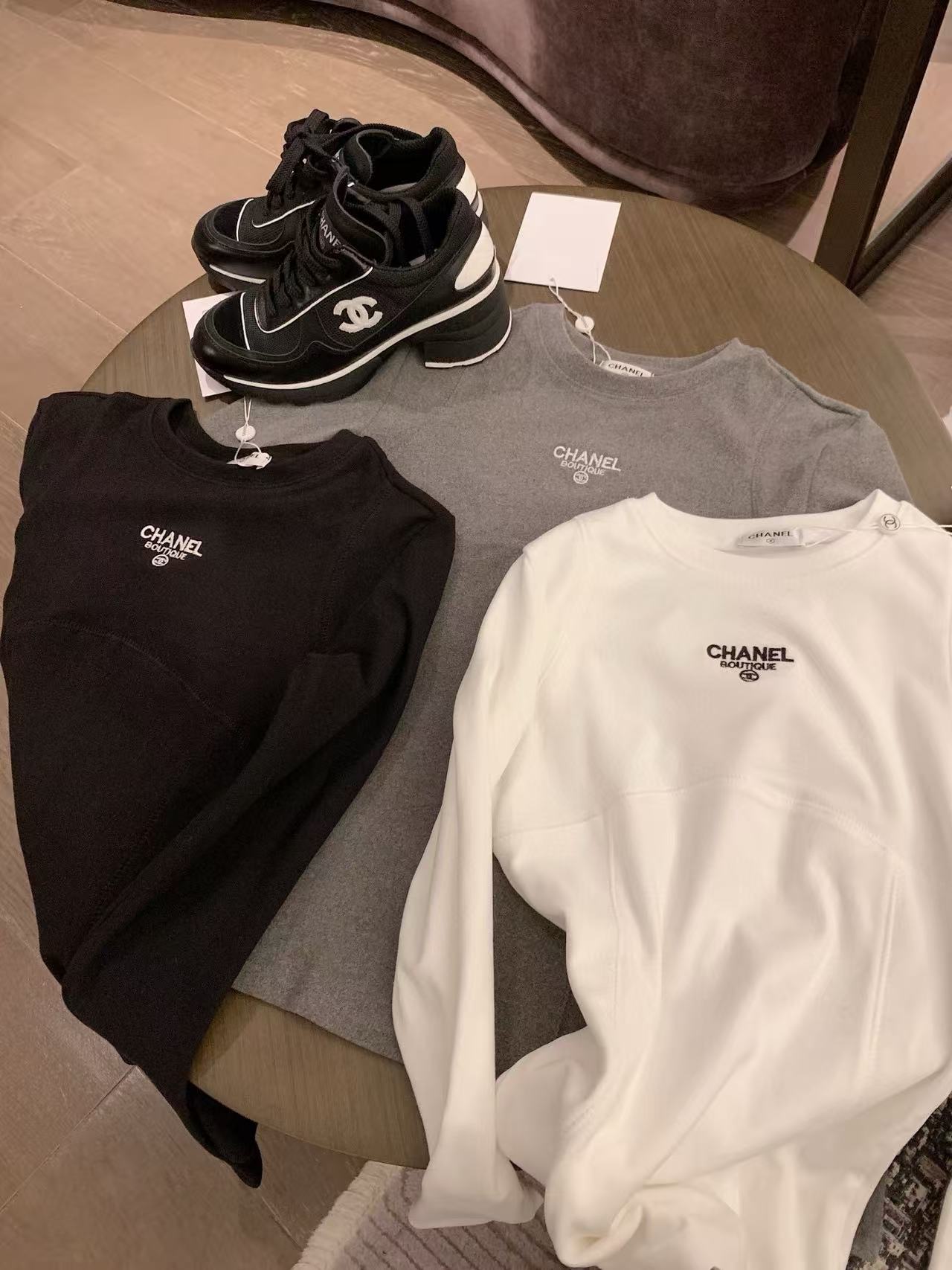 CHANE1 シンプルレター ロングスリーブTシャツ【50%割引+送料無料】