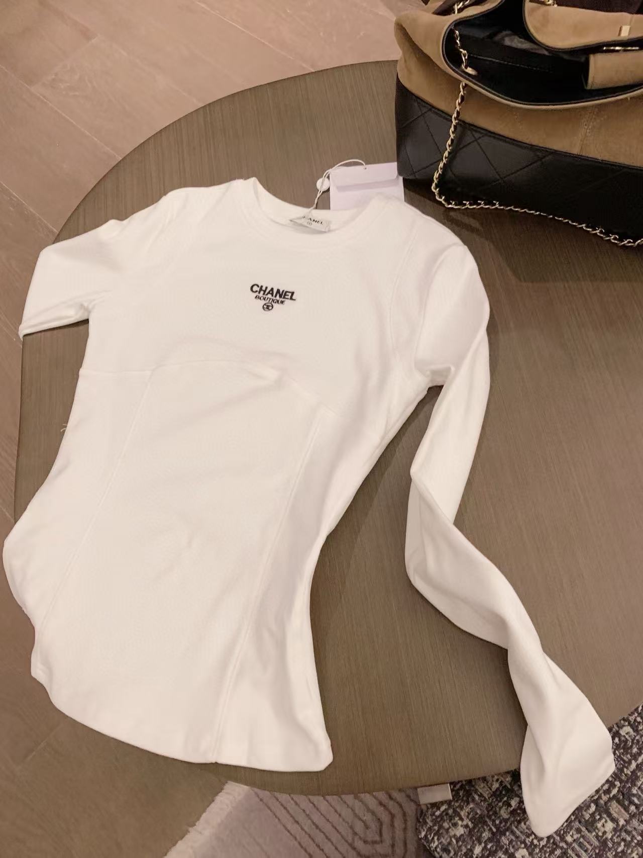 CHANE1 シンプルレター ロングスリーブTシャツ【50%割引+送料無料】