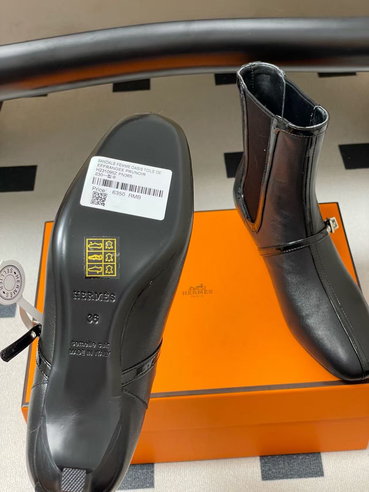 HERME5 高品質ローヒールのアンクルブーツ【50％割引+送料無料】