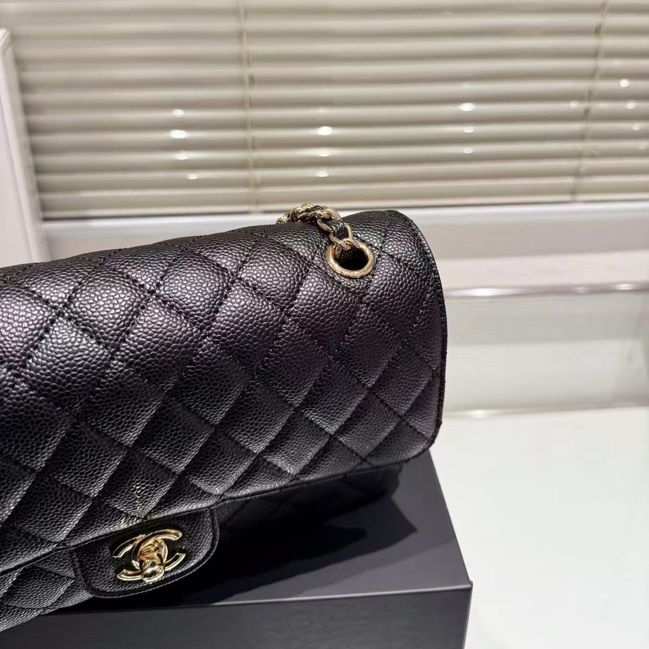 CHANE1 キャビアチェーンショルダー/クロスボディバッグ【50％割引+送料無料】