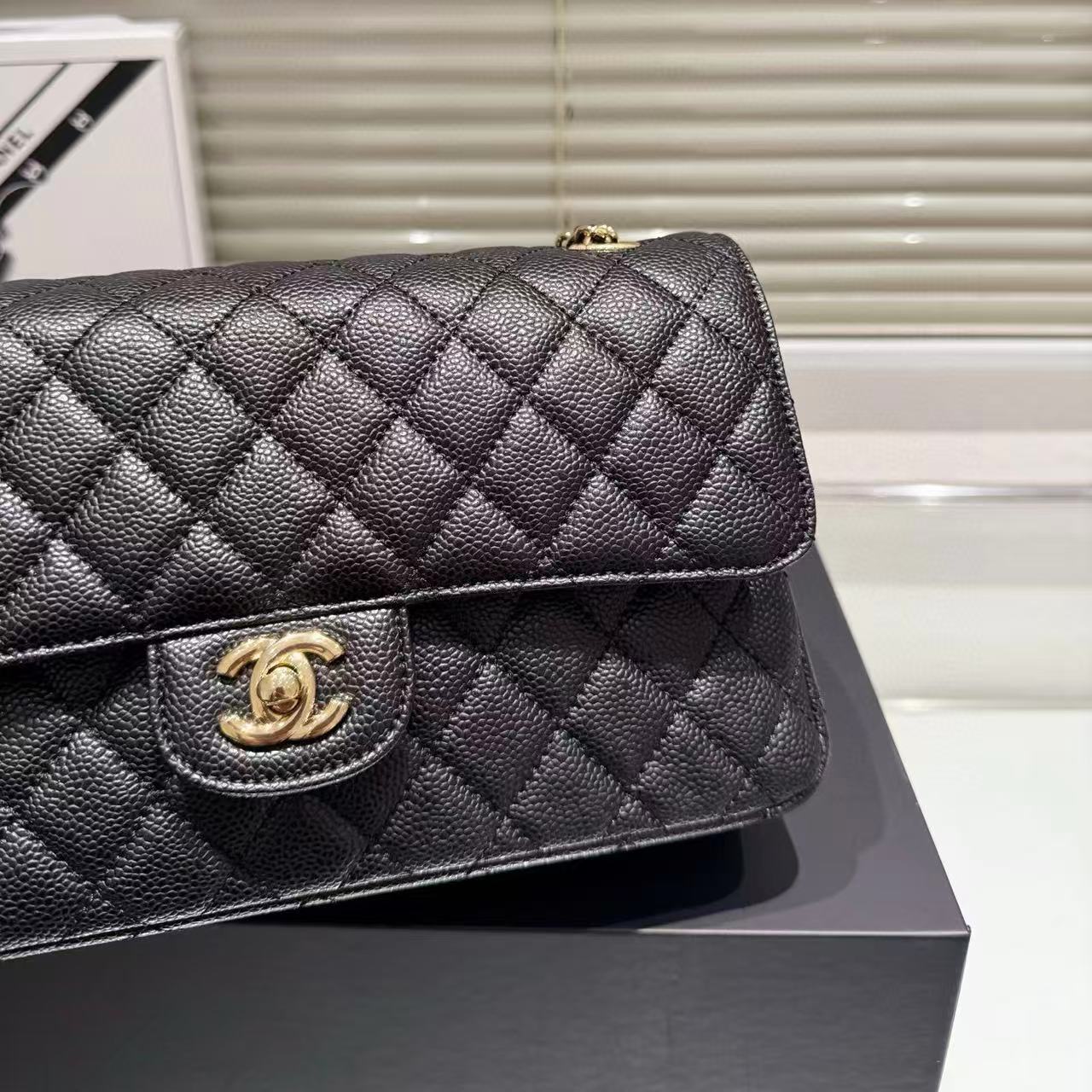 CHANE1 キャビアチェーンショルダー/クロスボディバッグ【50％割引+送料無料】