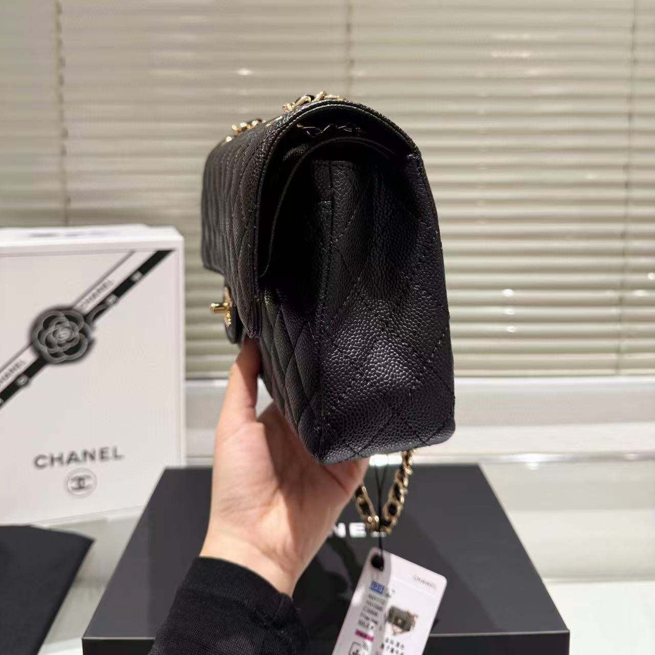 CHANE1 キャビアチェーンショルダー/クロスボディバッグ【50％割引+送料無料】