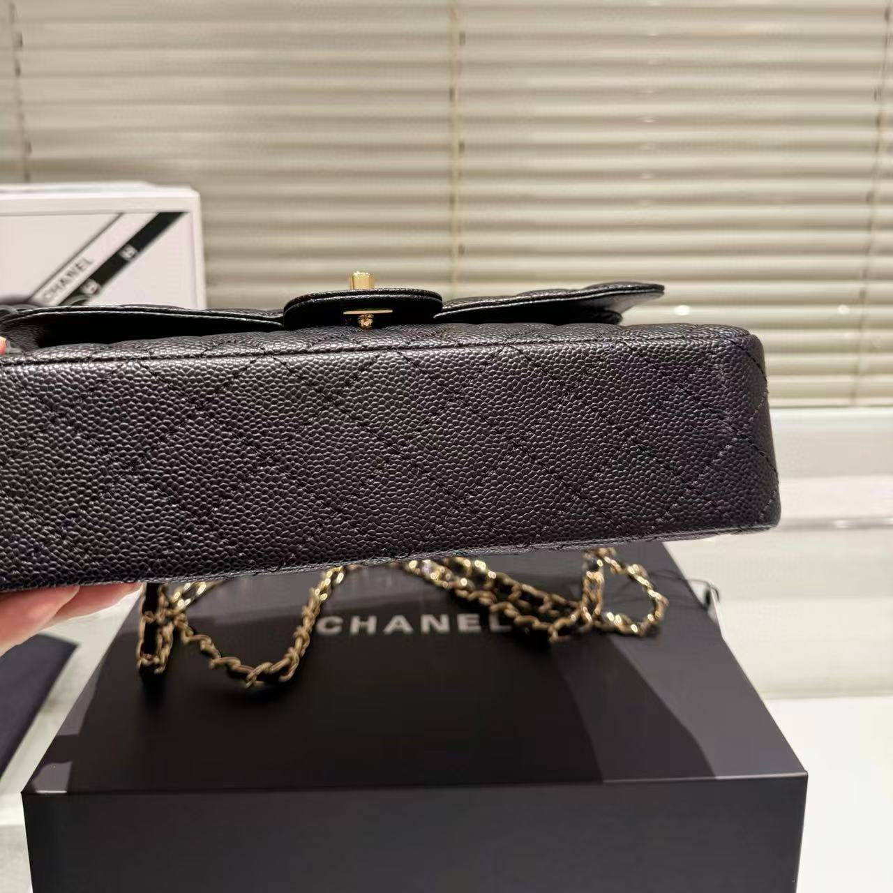 CHANE1 キャビアチェーンショルダー/クロスボディバッグ【50％割引+送料無料】