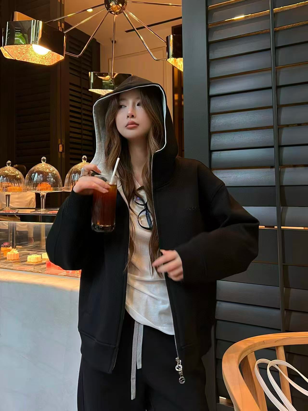 M1UM1U シンプルフードジャケット+パンツ【50％割引+送料無料】