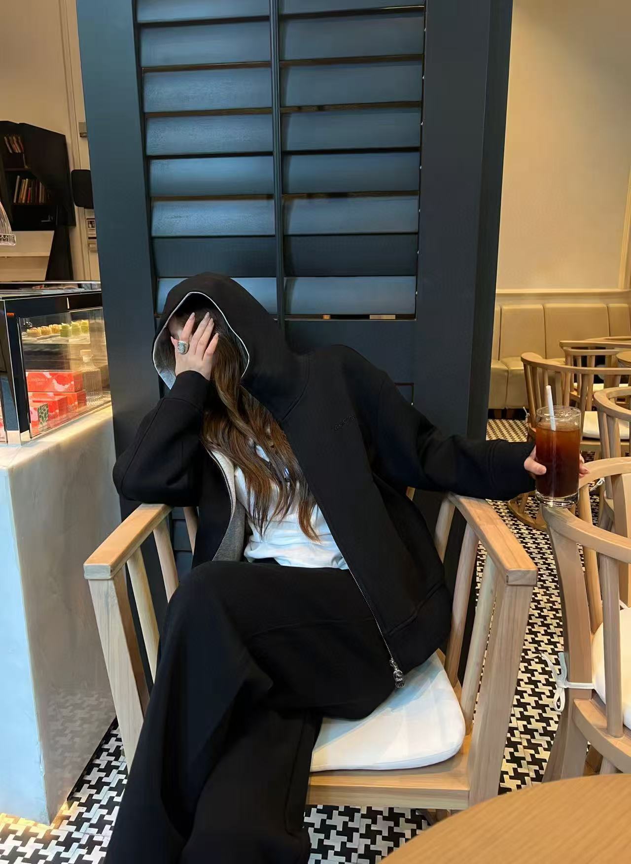 M1UM1U シンプルフードジャケット+パンツ【50％割引+送料無料】