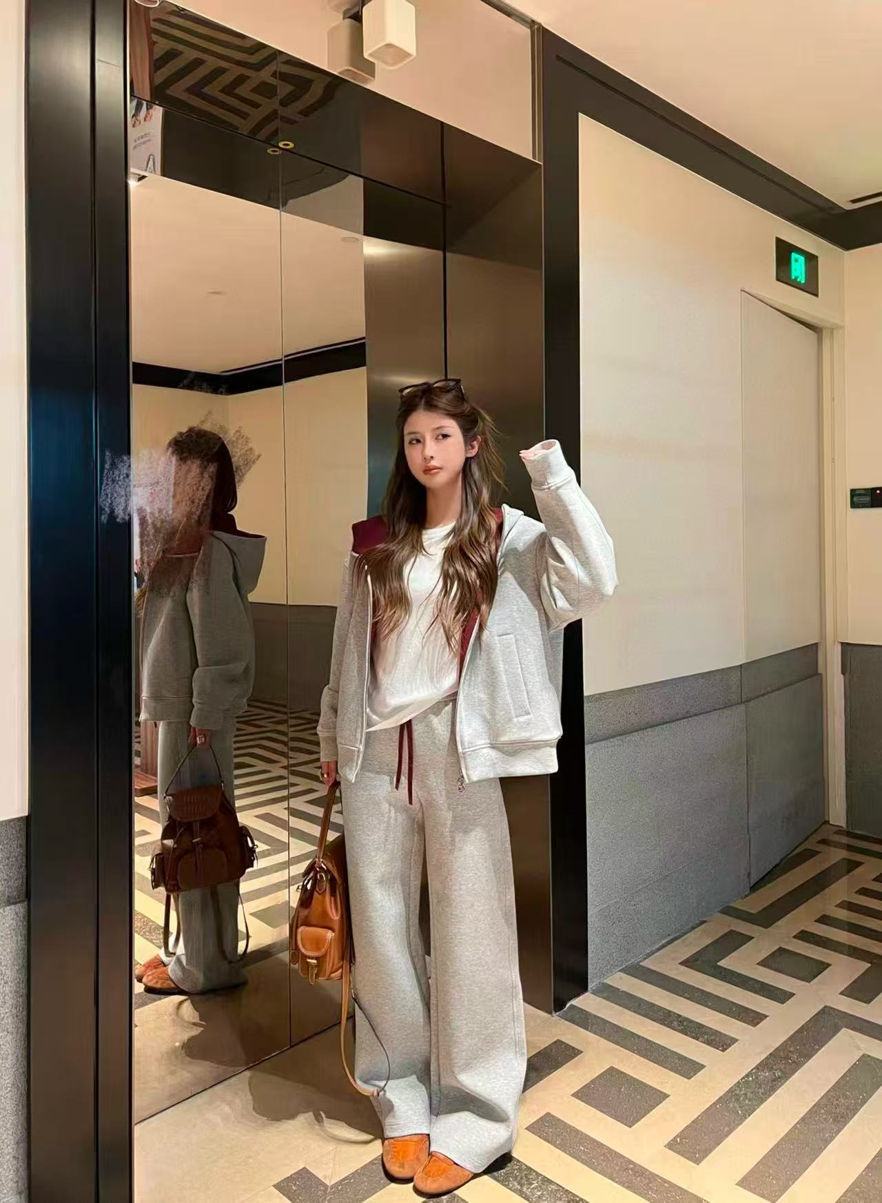 M1UM1U シンプルフードジャケット+パンツ【50％割引+送料無料】