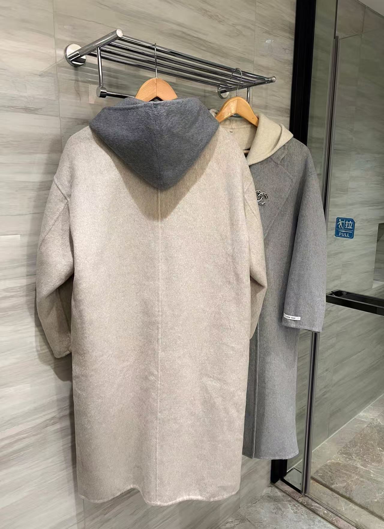 CHANE1 ダブルC カシミアコート【50％割引+送料無料】