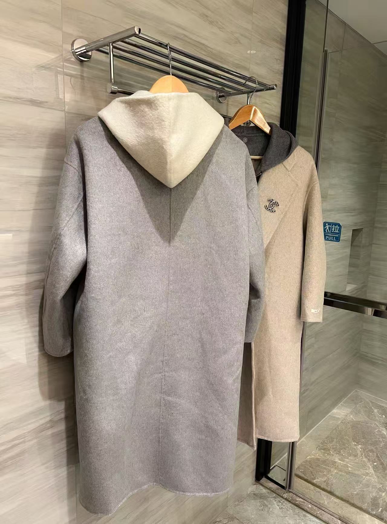 CHANE1 ダブルC カシミアコート【50％割引+送料無料】