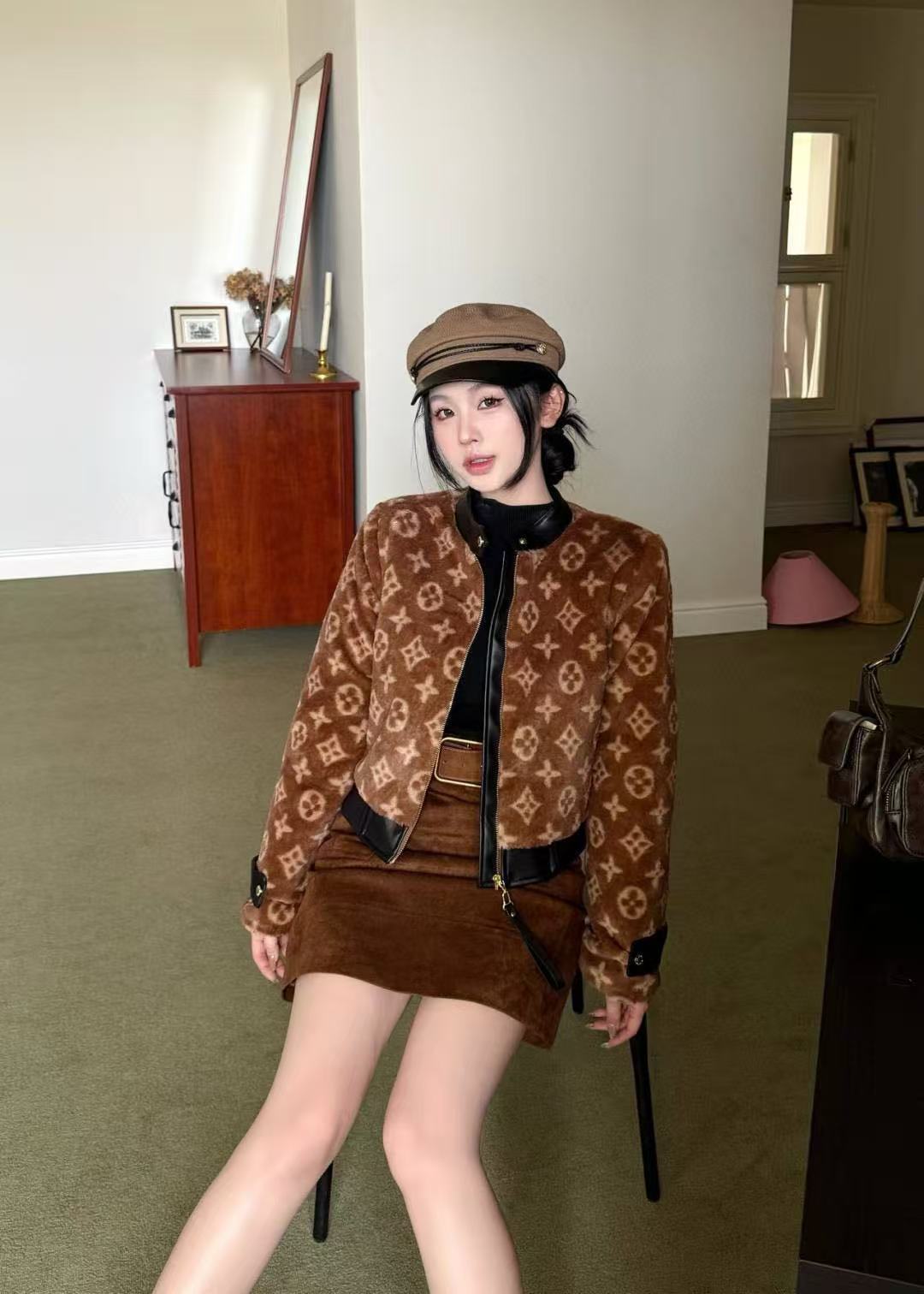 LVプリントプラッシュコート【50％割引+送料無料】