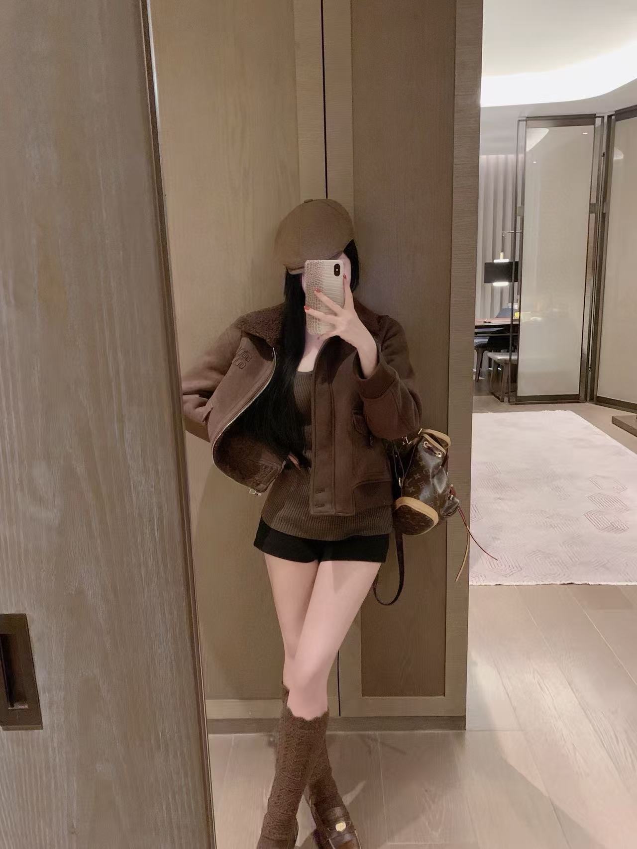 M1UM1U ディアスキン ラムズウール コート【50％割引+送料無料】