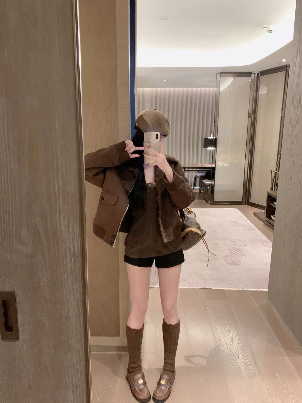 M1UM1U ディアスキン ラムズウール コート【50％割引+送料無料】