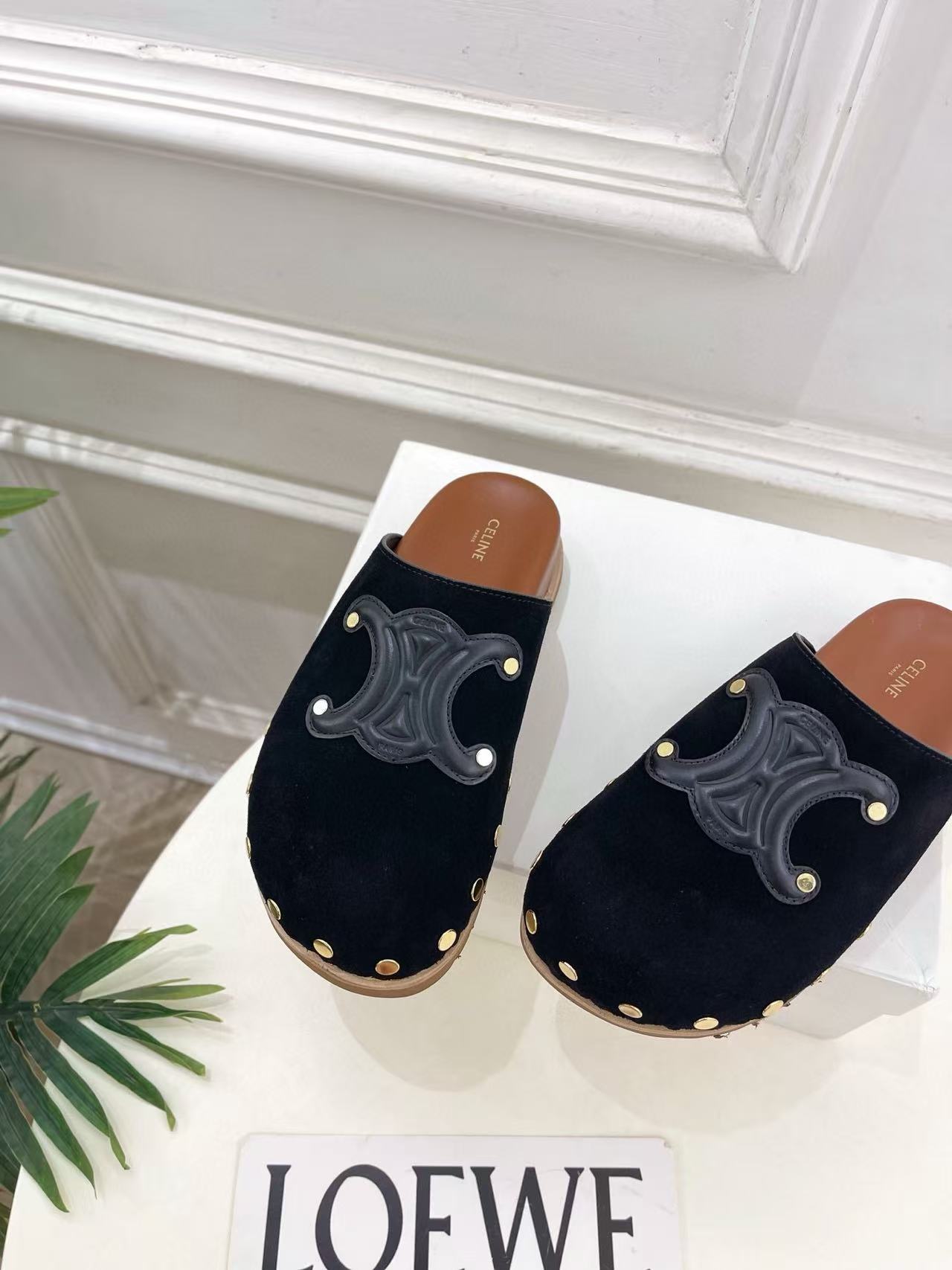 CEL1NE 高品質 凱旋門 厚底スリッパ【50%割引+送料無料】