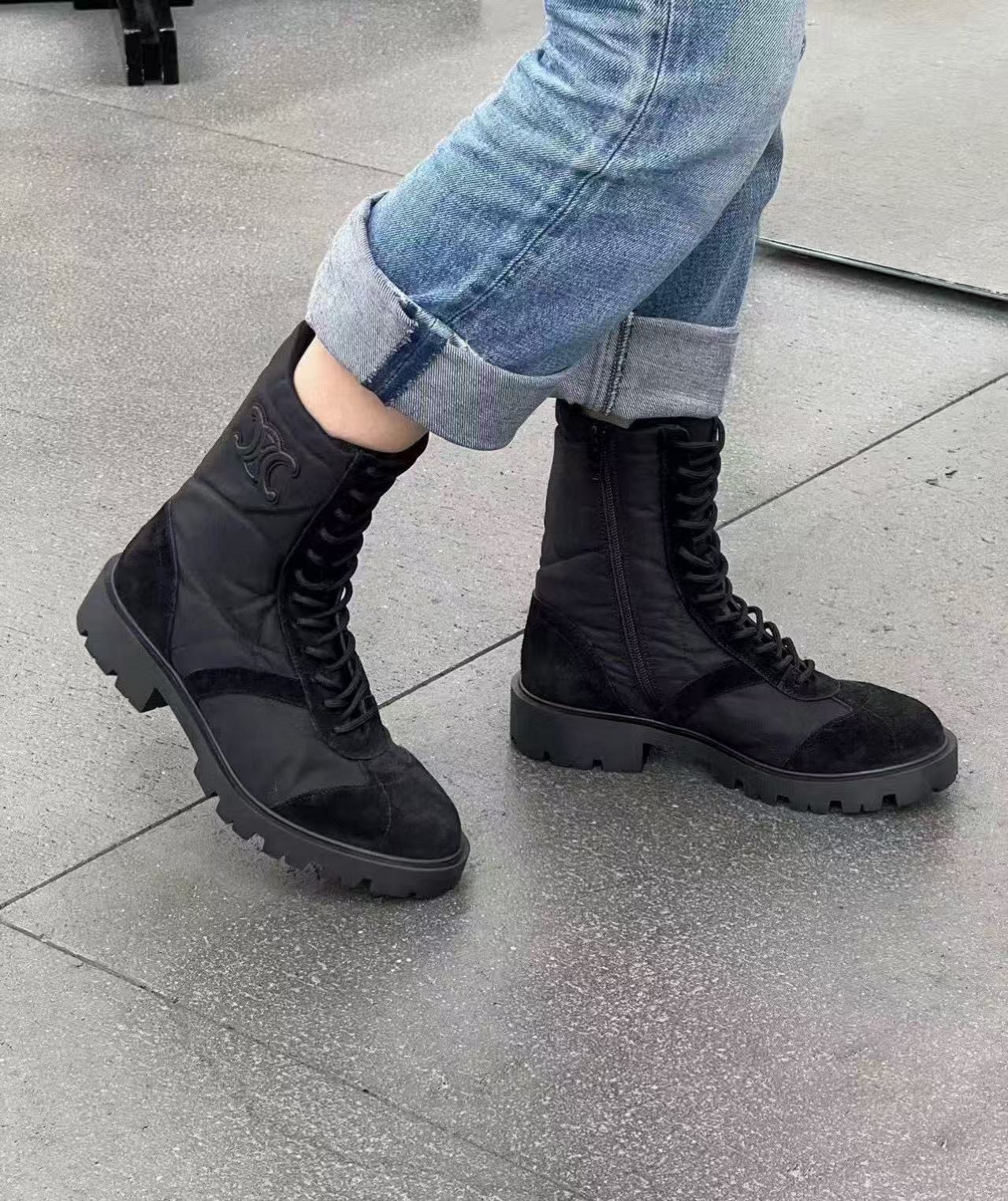 CEL1NE 高品質レースアップマーティンブーツ【50％割引+送料無料】