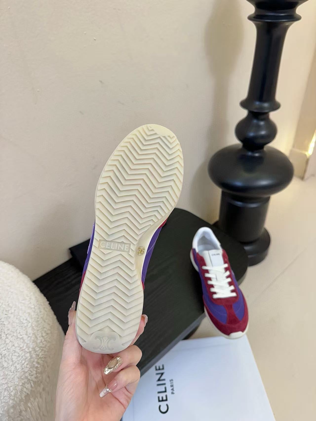 CEL1NE 高品質 凱旋門カラーブロック カジュアルシューズ【50％割引+送料無料】