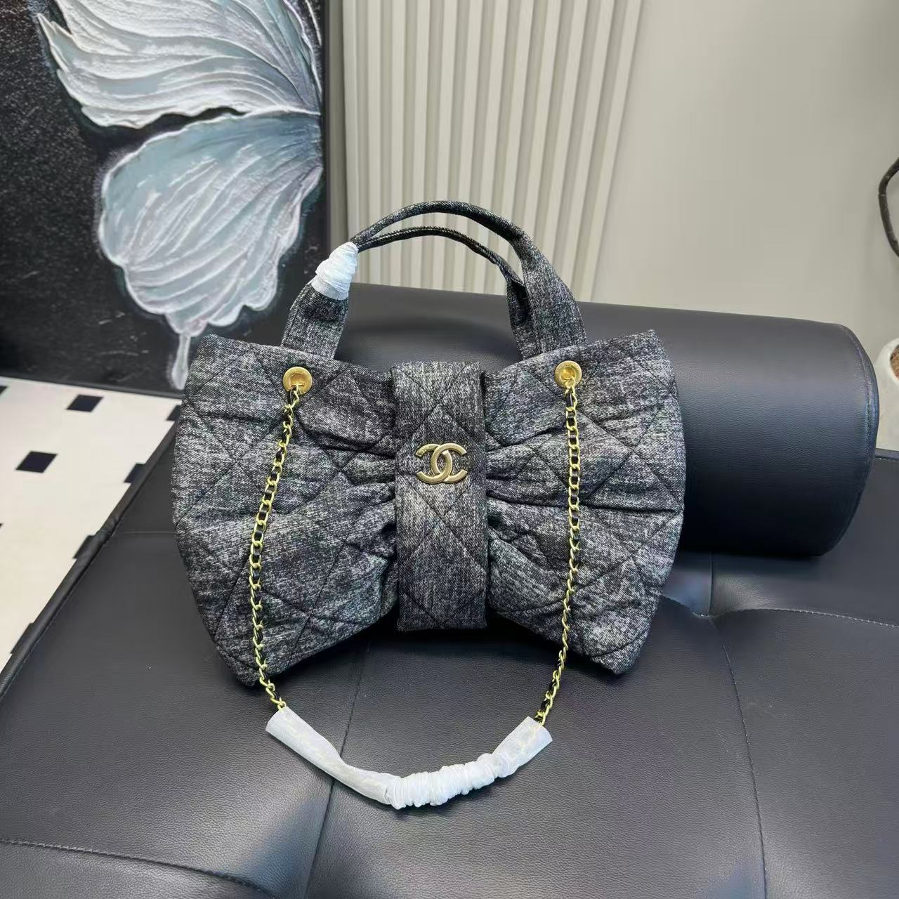 CHANE1 ボウチェーンハンドバッグ【50％割引+送料無料】